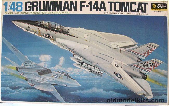 Fujimi 1/48 Grumman F-14A Tomcat - VF211 USS Constellation / VF-114 USS Kitty Hawk, 5A29 plastic model kit